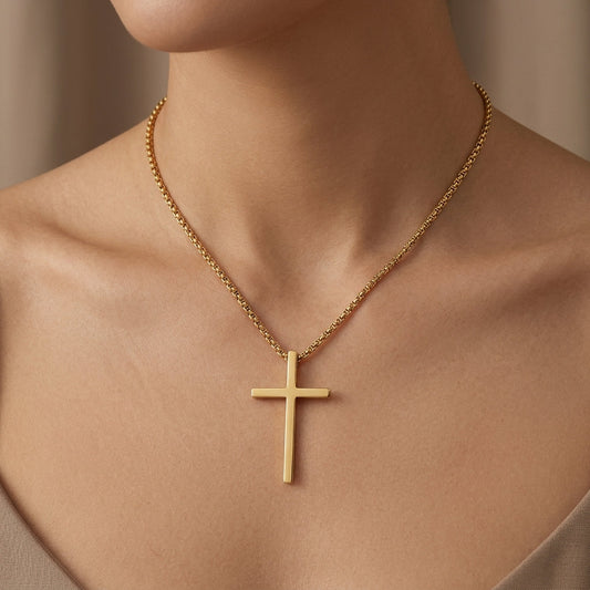 Collar de Cruz | Oro