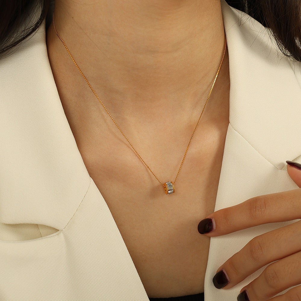 Elyna Collar de Barril Pulido | Oro