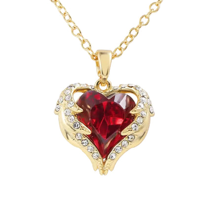 Collar Corazón | Rojo y Oro