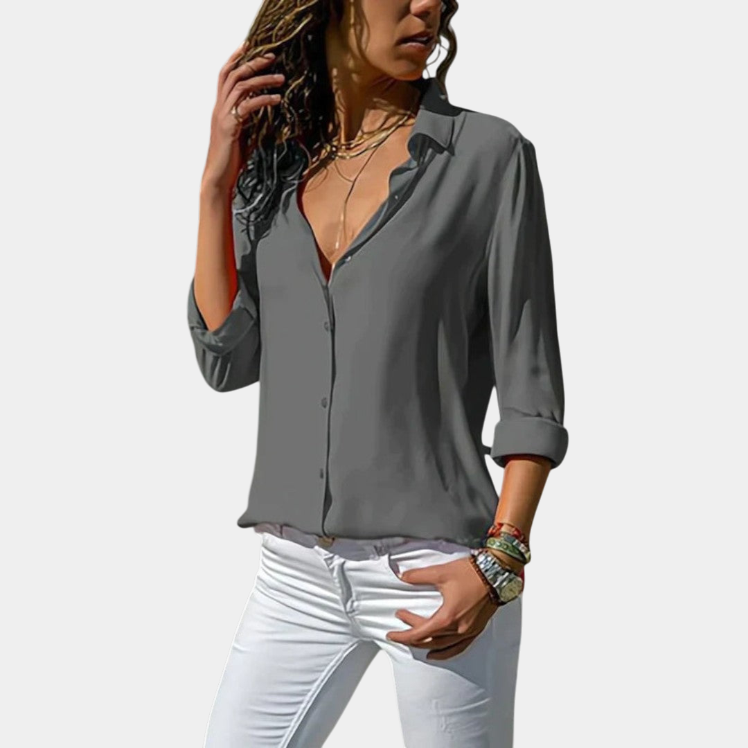Valeria | Blusa clásica con botones