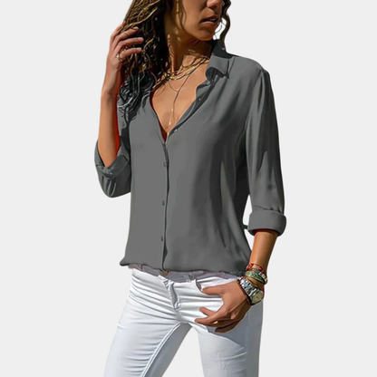 Valeria | Blusa clásica con botones