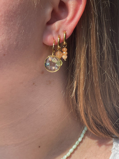 Chloé - Pendientes - Piedra natural - Acero inoxidable