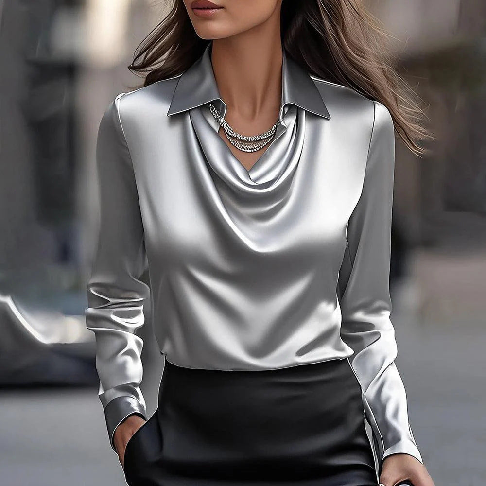 Emma | Elegante blusa brillante