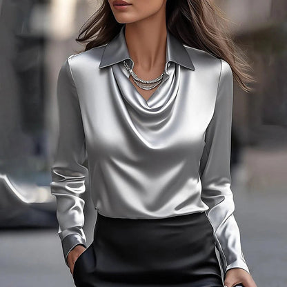 Emma | Elegante blusa brillante