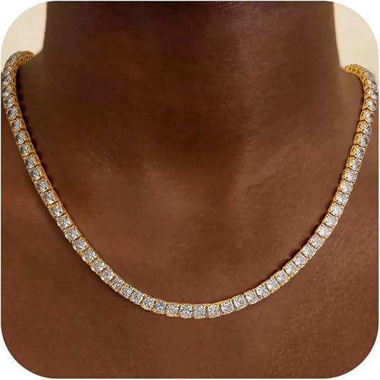 Collar Tennis Brillante | Oro
