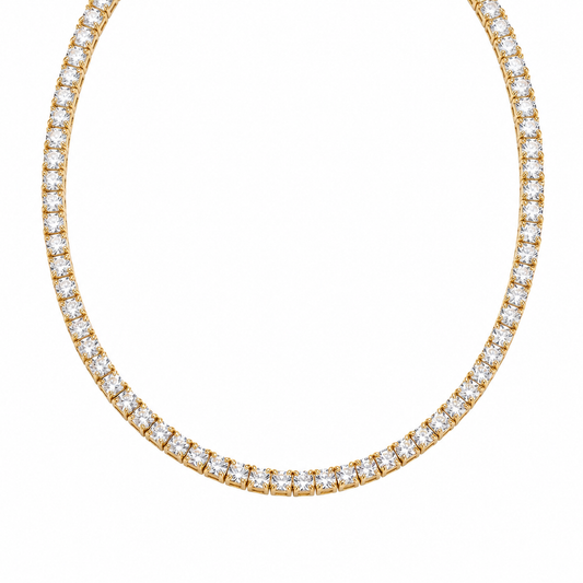 Collar Tennis Brillante | Oro