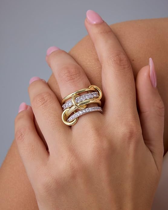 Anillos  Eslabón Doble | Oro
