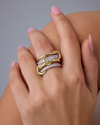 Anillos  Eslabón Doble | Oro