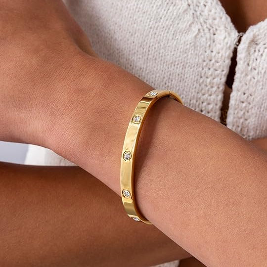 Pulsera Halo de Punto | Oro