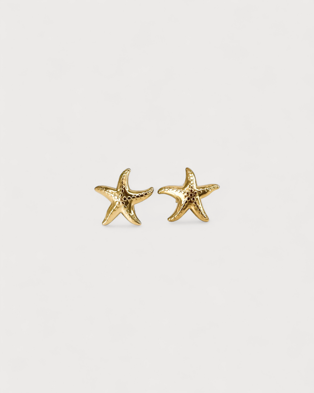 Estrella de mar - Pendientes de botón - Pendientes - Acero inoxidable