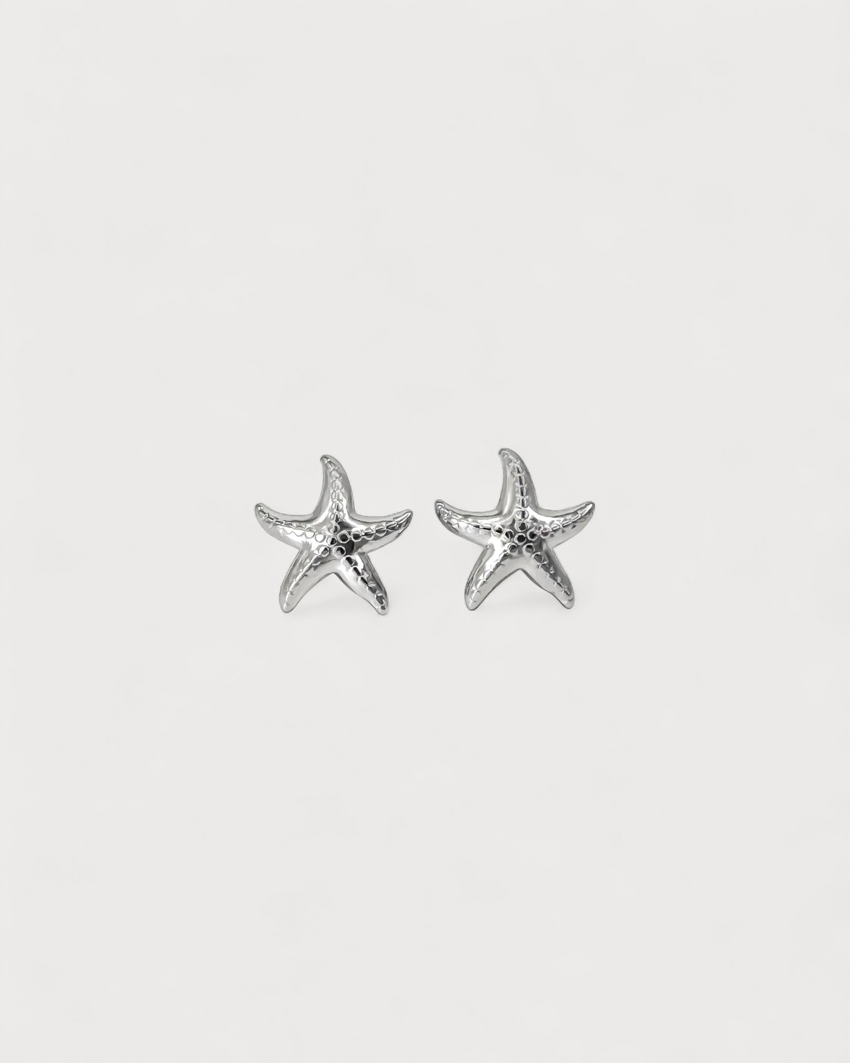 Estrella de mar - Pendientes de botón - Pendientes - Acero inoxidable