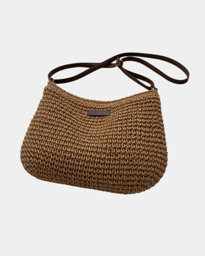 Fabiola | Bolso con efecto paja y bandolera