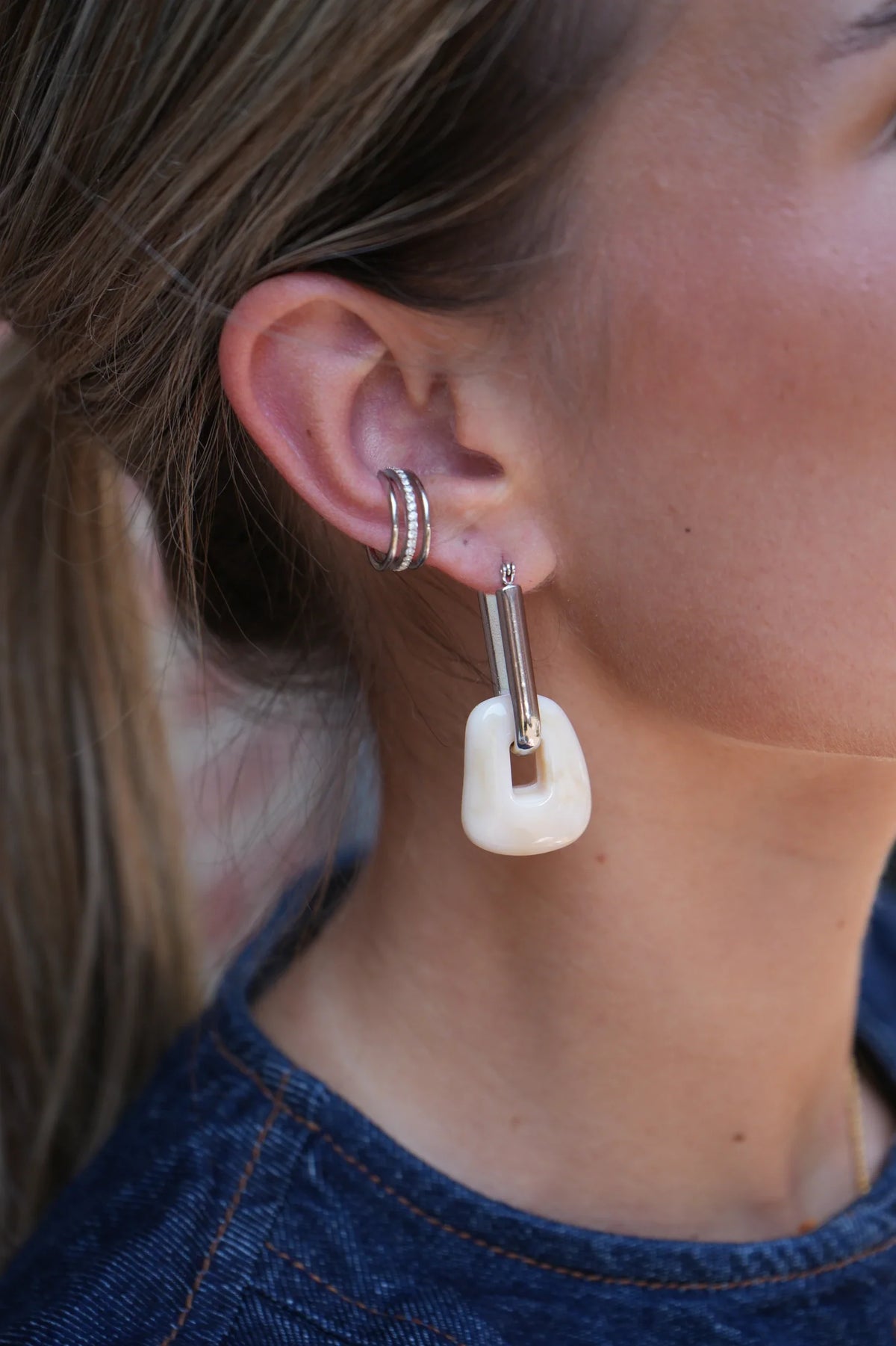 Elana - Pendientes - Acero inoxidable