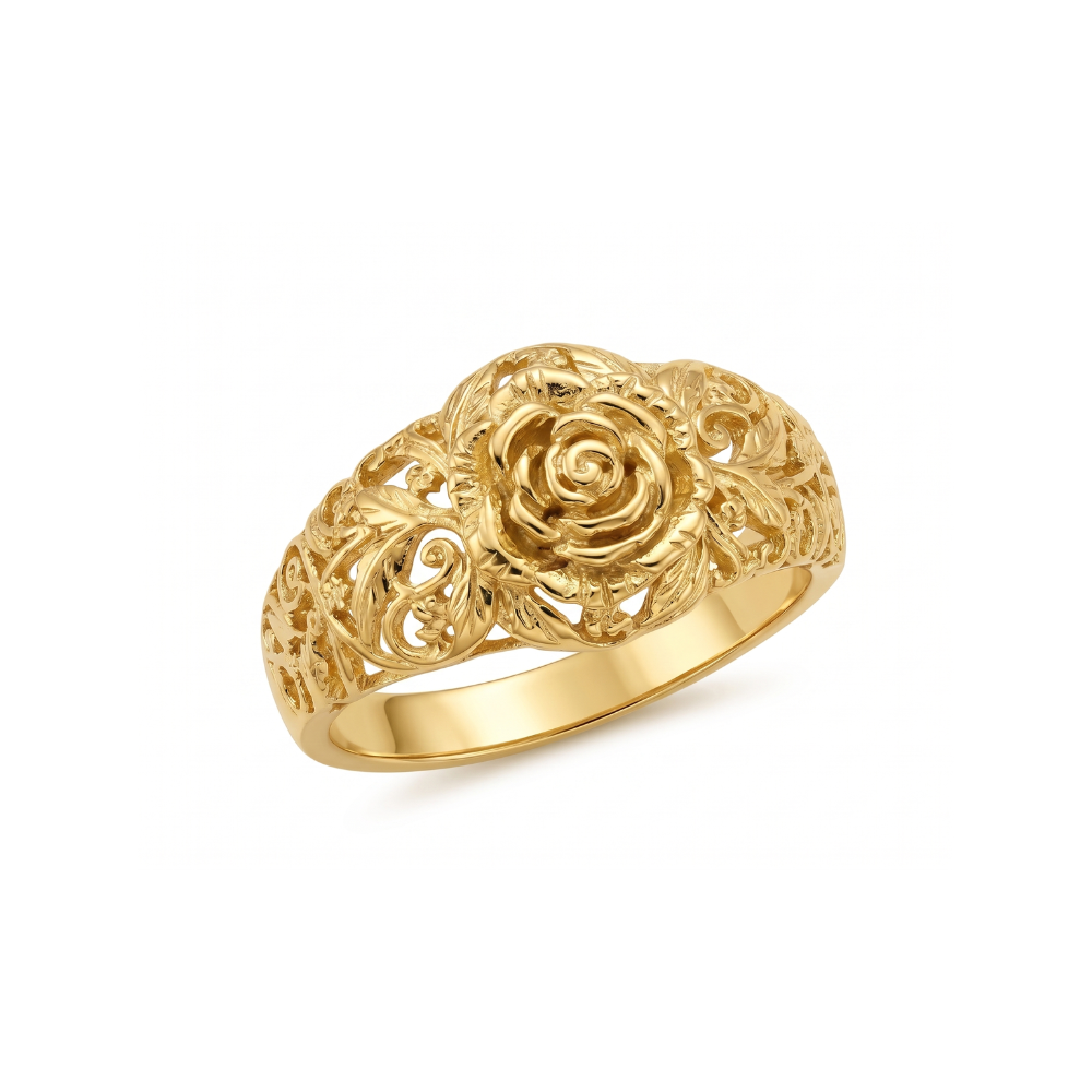 Anillo Rosa Calada| Oro
