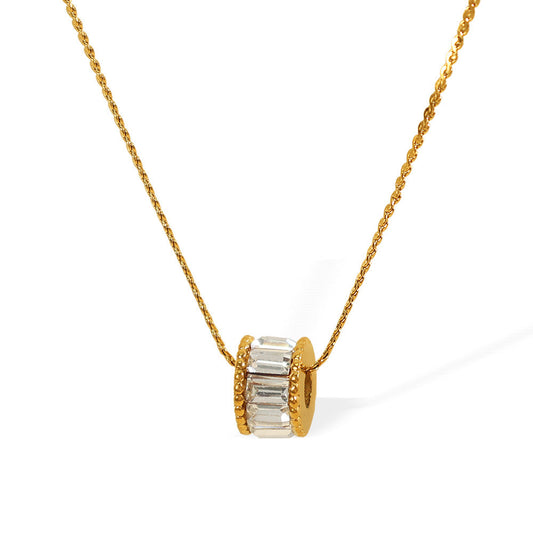 Elyna Collar de Barril Pulido | Oro