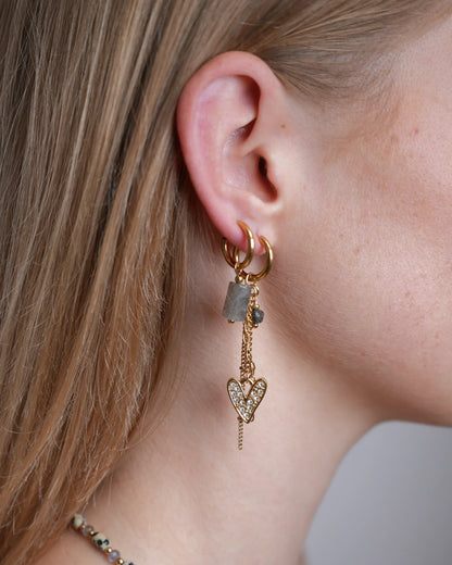 Rosaliea - Pendientes - Acero inoxidable