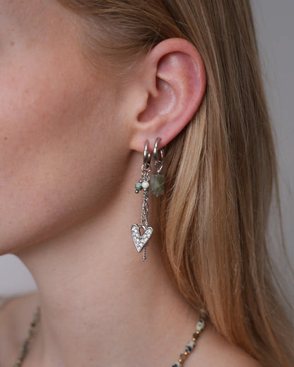 Rosaliea - Pendientes - Acero inoxidable