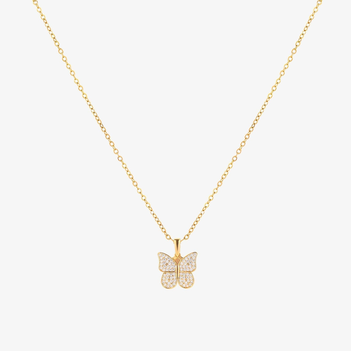 Collar de Mariposa Radiante | Oro