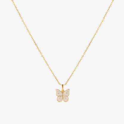 Collar de Mariposa Radiante | Oro