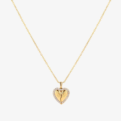 Collar de Corazón y Mariposa | Oro