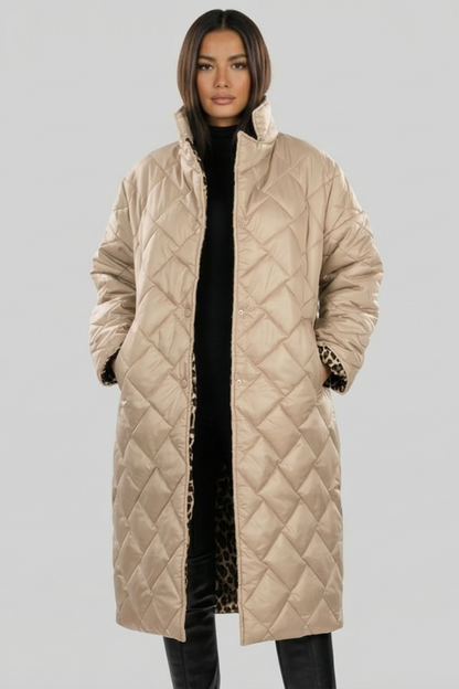 Olivia  | Abrigo de Leopardo Elegante