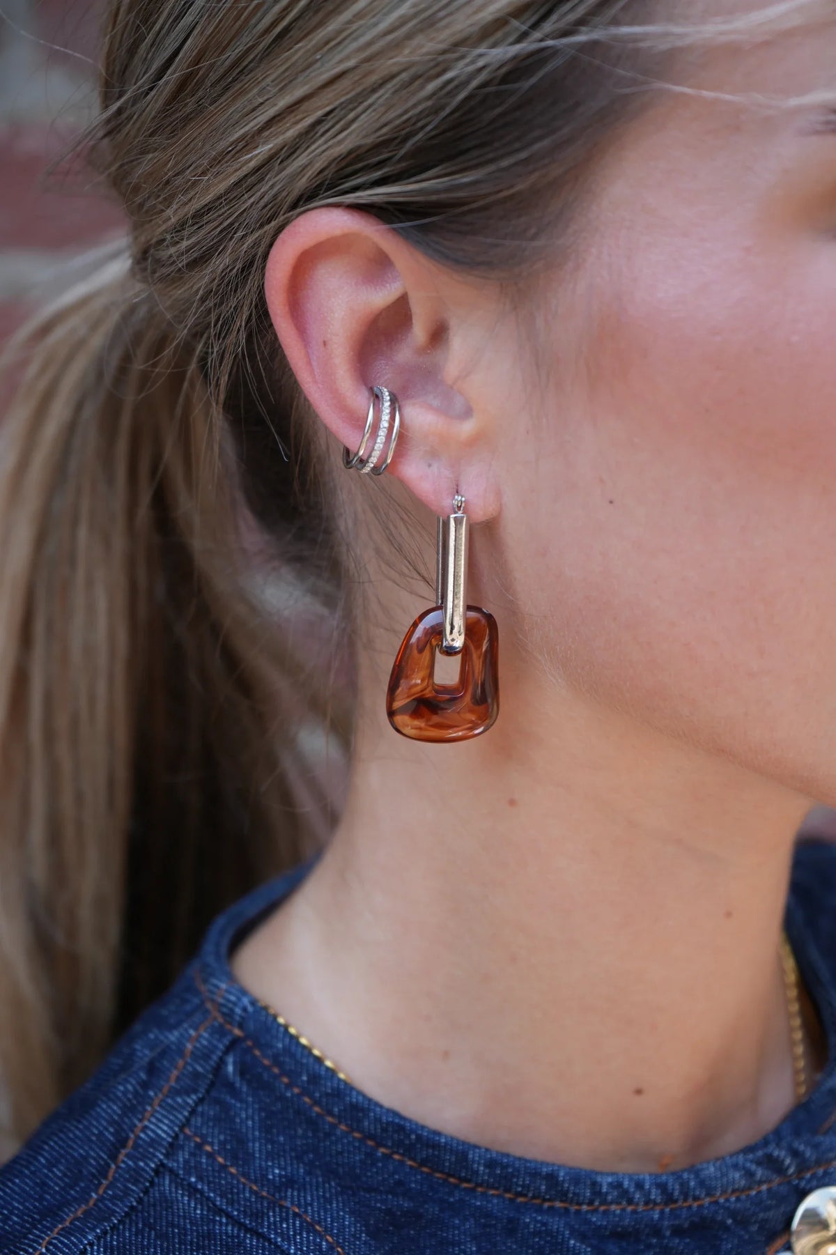 Elana - Pendientes - Acero inoxidable