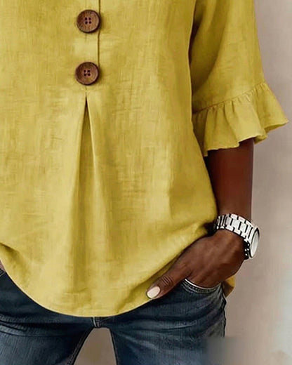 Sofia | Blusa abotonada con volantes