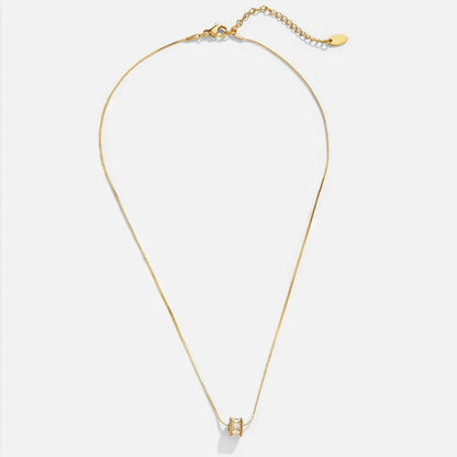 Elyna Collar de Barril Pulido | Oro