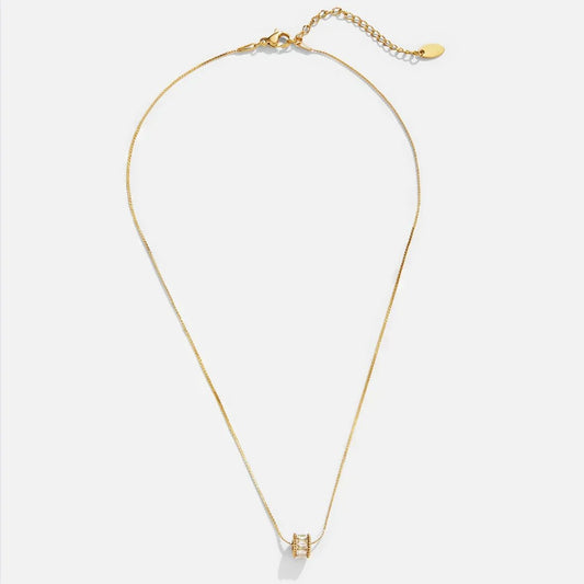 Elyna Collar de Barril Pulido | Oro