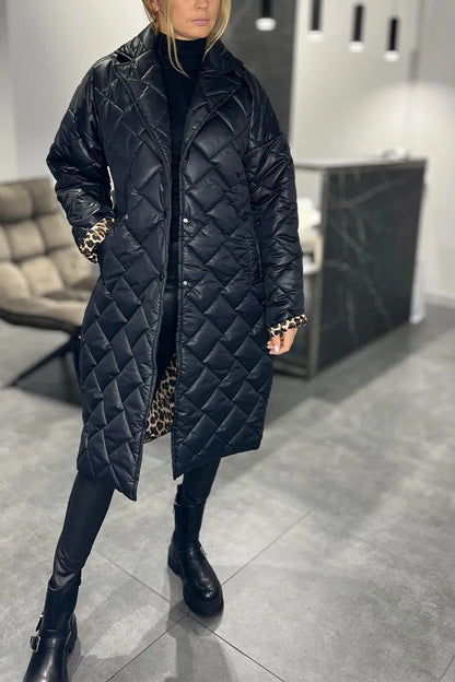 Olivia  | Abrigo de Leopardo Elegante