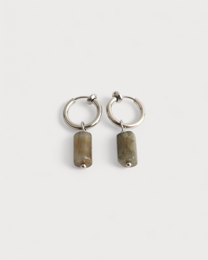 Liora - Pendientes - Piedra natural - Acero inoxidable