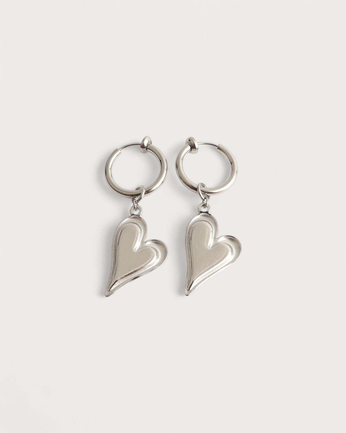 Corazón  - Pendientes - Acero inoxidable
