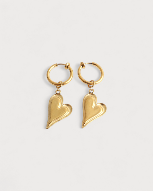Corazón  - Pendientes - Acero inoxidable