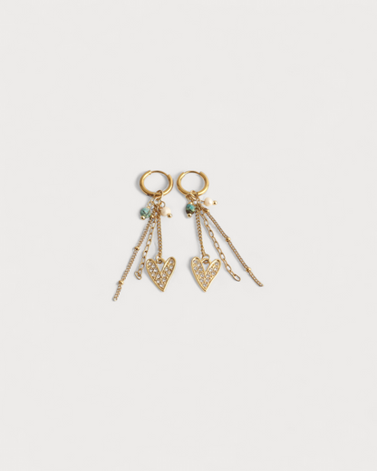 Rosaliea - Pendientes - Acero inoxidable
