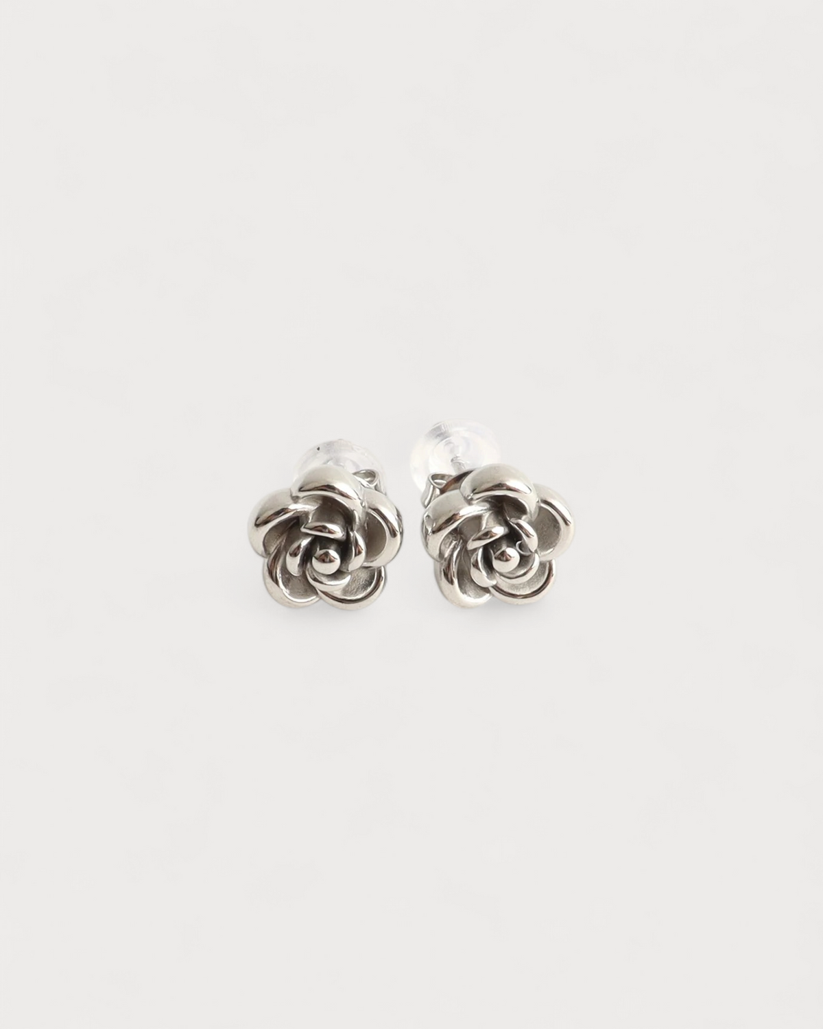 Janita - Pendientes - Pendientes de botón - Acero inoxidable