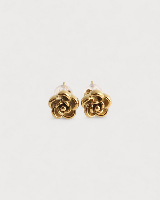 Janita - Pendientes - Pendientes de botón - Acero inoxidable