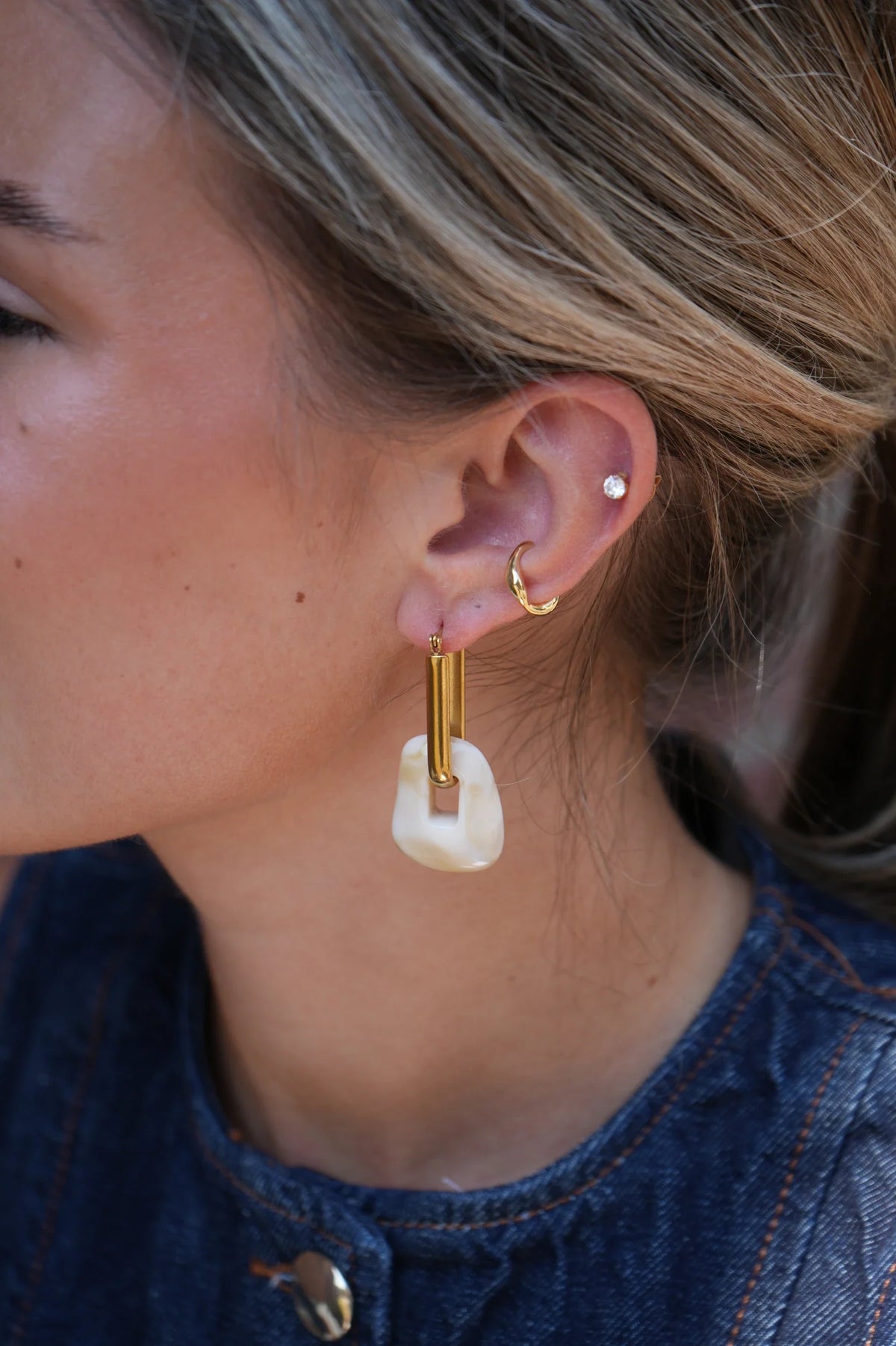 Elana - Pendientes - Acero inoxidable